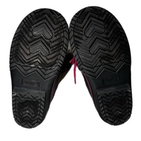 London Fog Girl's Beckenham Snow Boots Waterproof Gray and Pink Size 2 - Picture 8 of 8